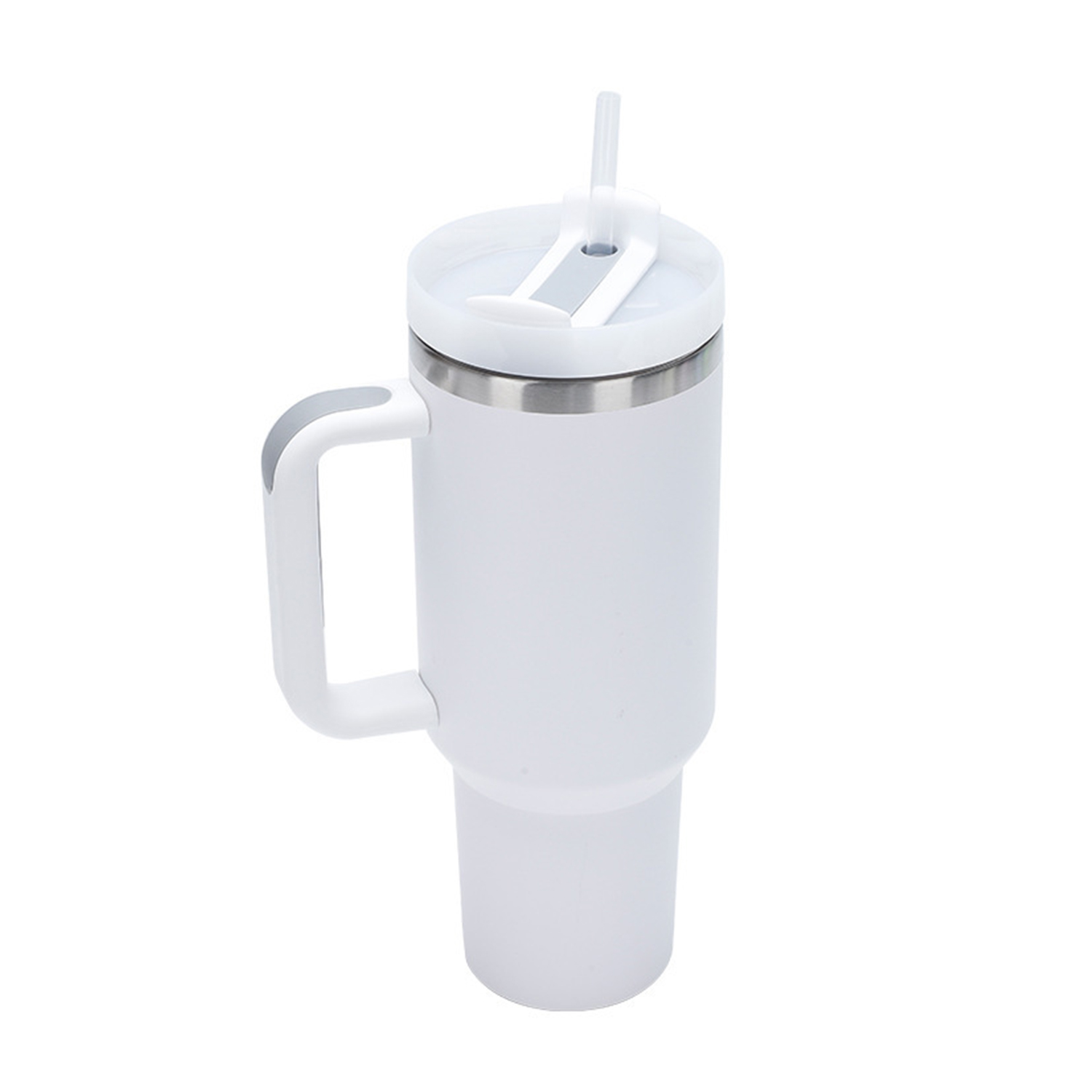 Double-Wall Stainless Steel Tumbler with Straw Lid, 40 oz. 3