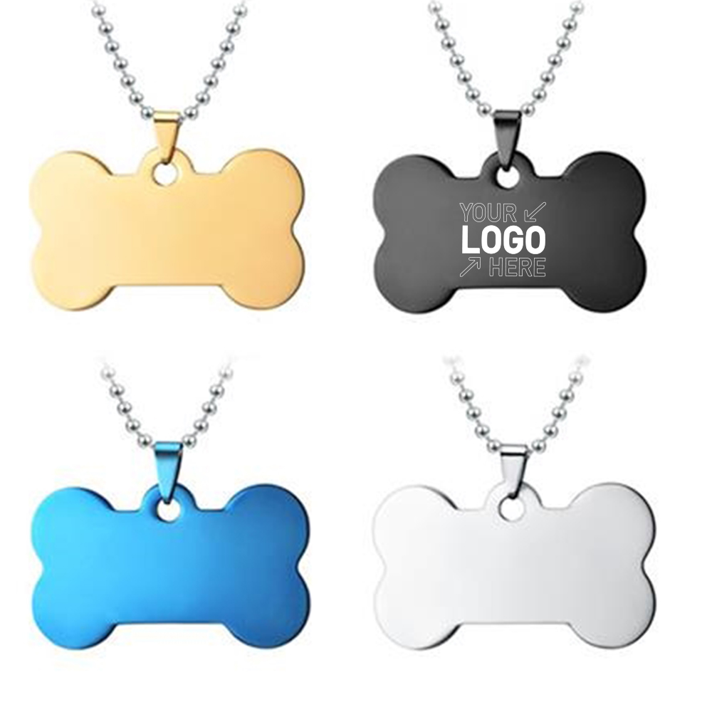 Stainless Steel Bone Pet Tag 4