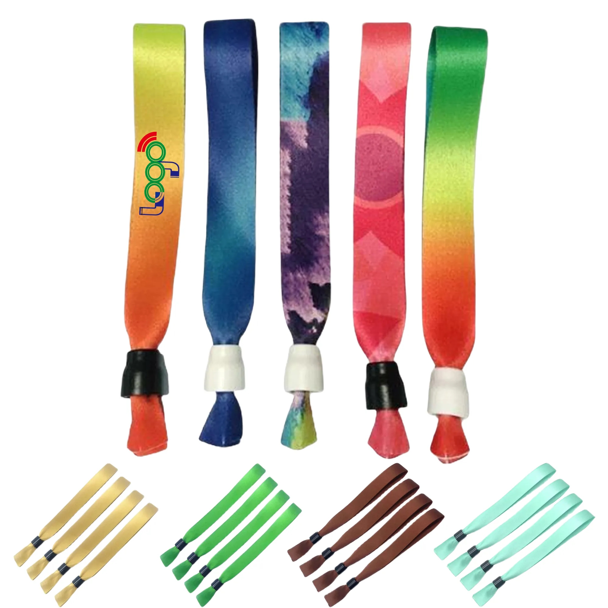 Advertising Polyester Cloth Event Wristbands 1