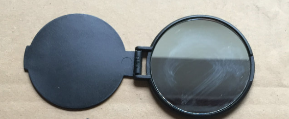 Circular Folding Cosmetic Mirror, promotional household item with logo imprint 6