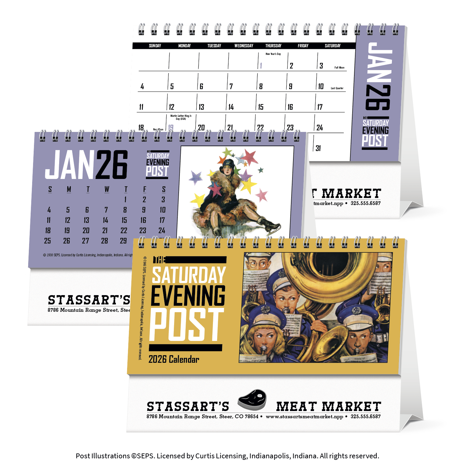 Triumph® Calendars The Saturday Evening Post Desk Calendar 39