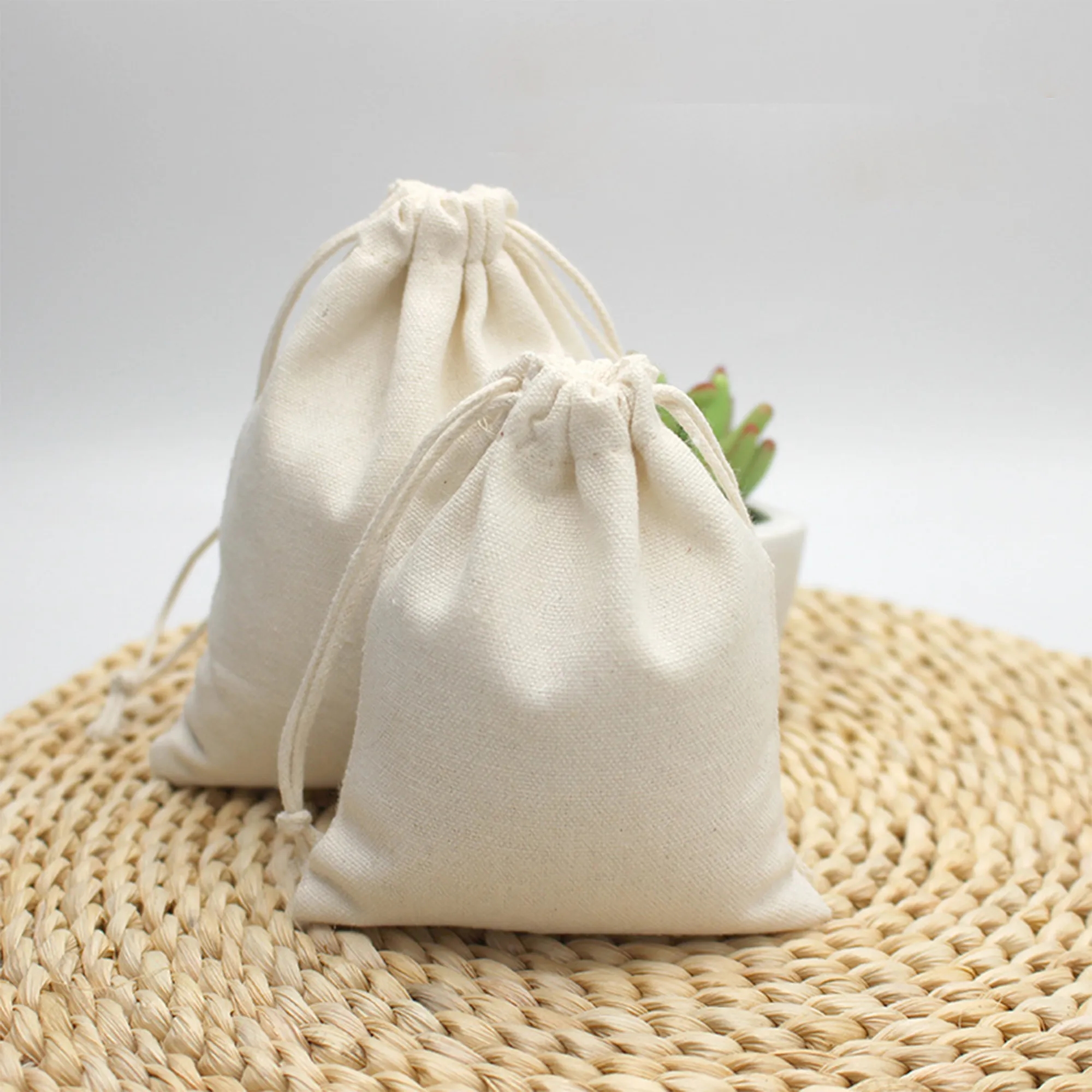 Multi-Purpose Canvas Drawstring Storage Pouch 3