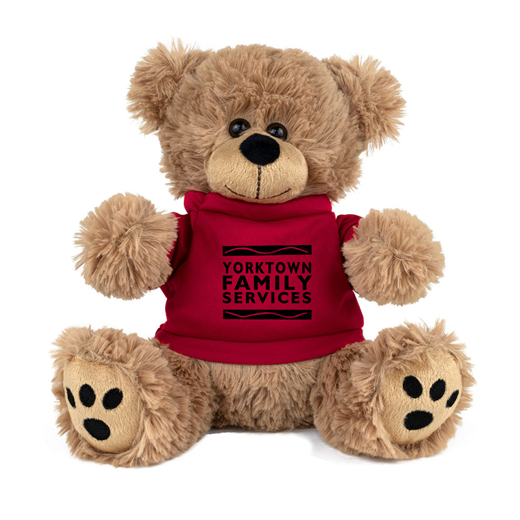 "FRED E. BEAR" LARGE 8" Plush Teddy Bear With Choice of T-Shirt Color 40