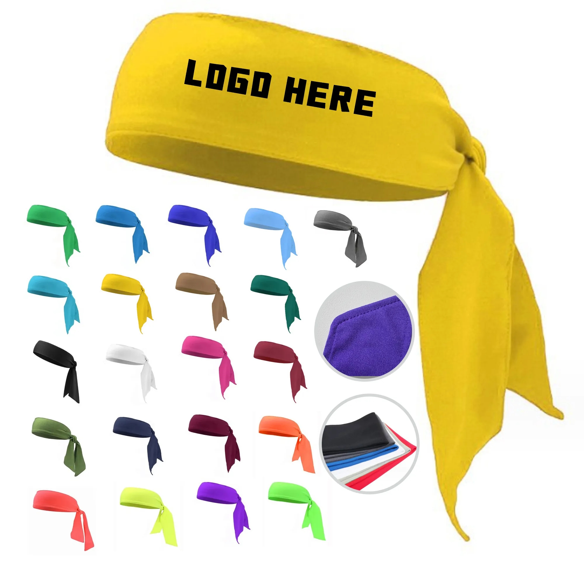 Adjustable Sport Tie Headbands Hairbands 3