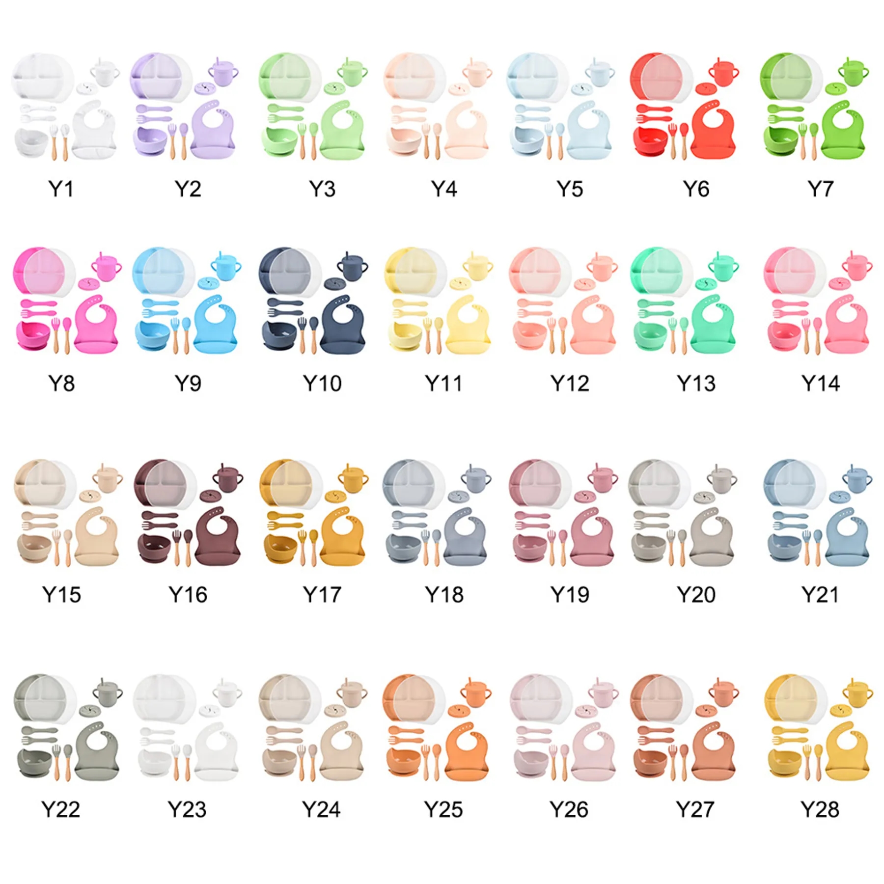 Baby Silicone Tableware Set 2