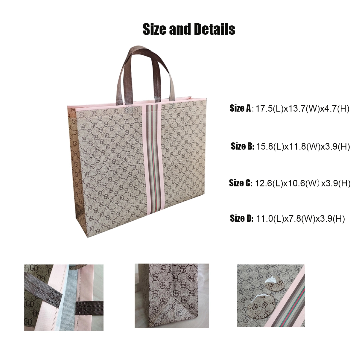 Customized Plastic Shopping Gift Tote Bag 3
