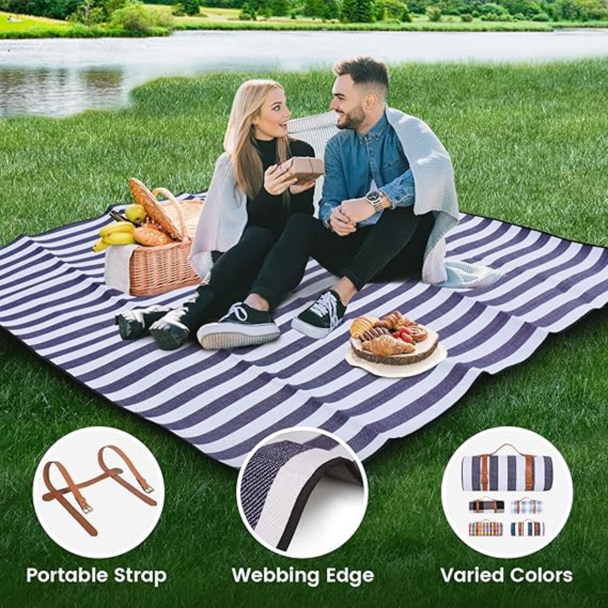 80"x 80" Picnic Blanket 4