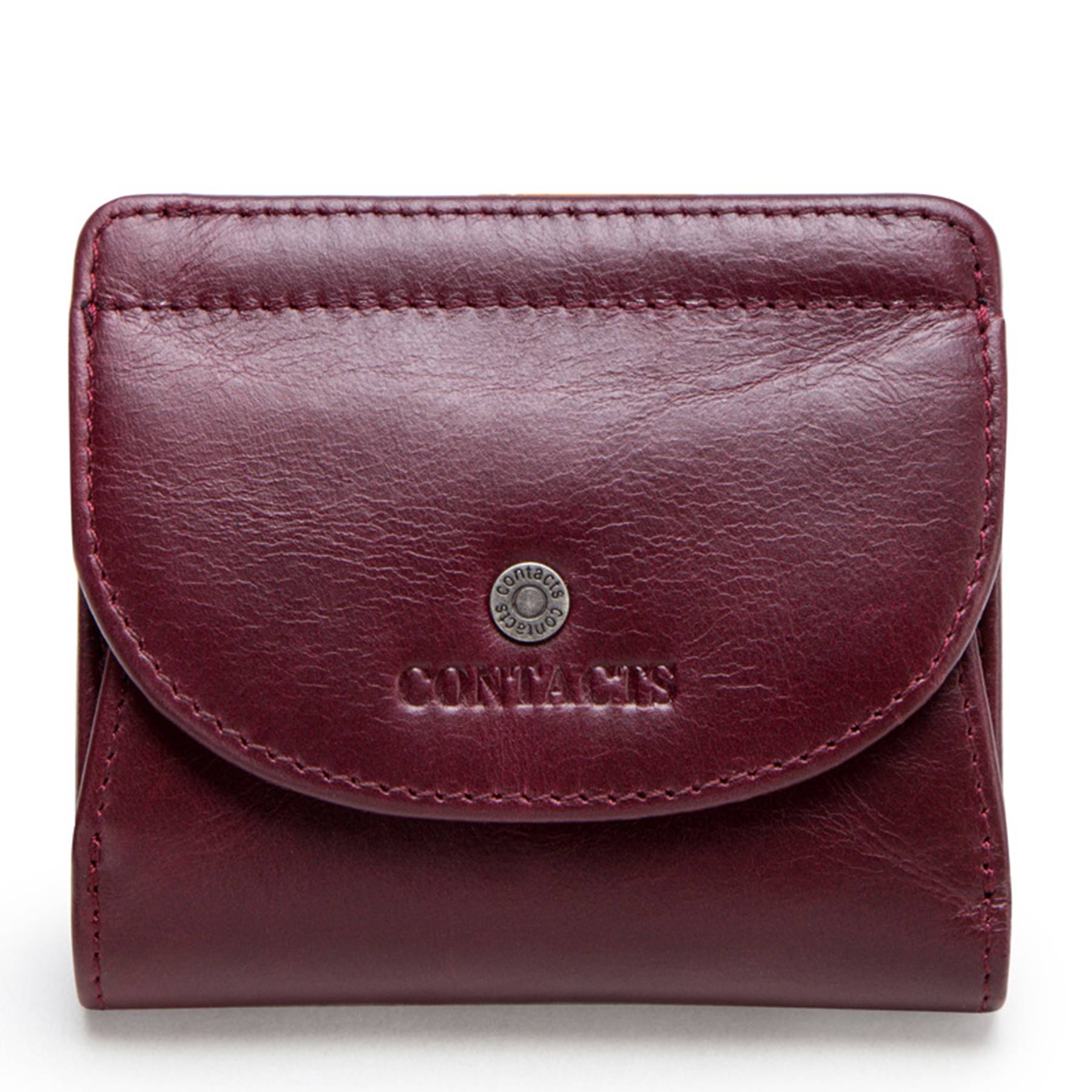 Leather Slim Bifold Purse Card Holder Wallets Women 11