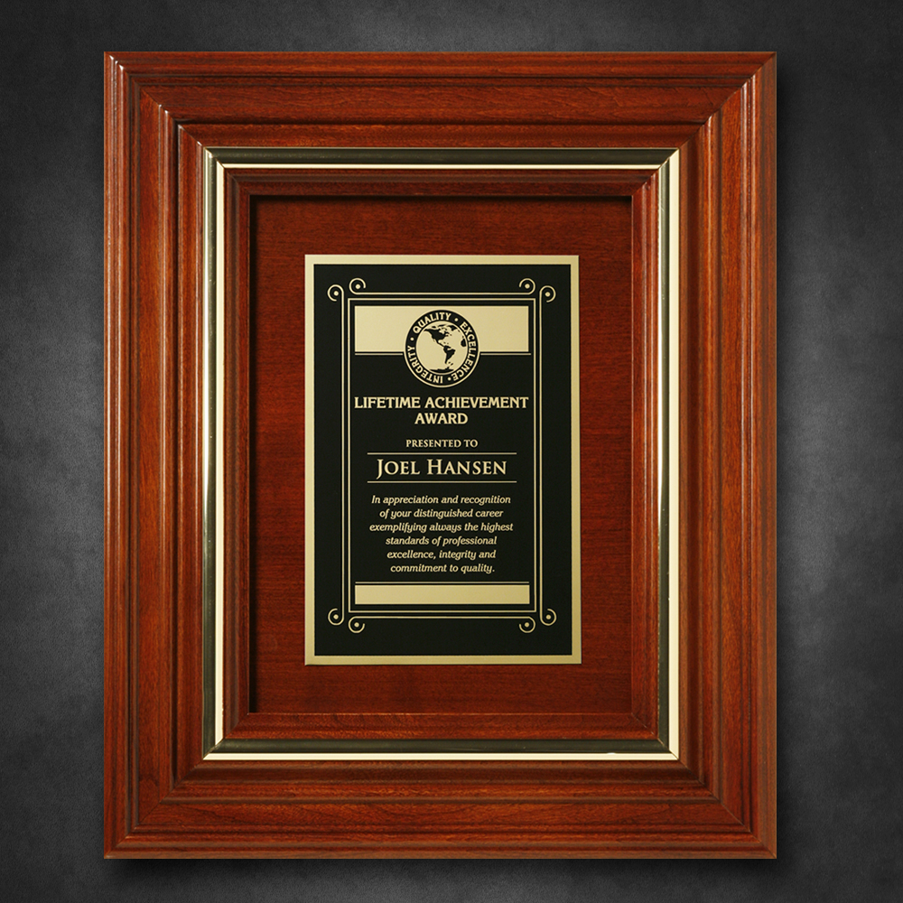 Americana Plaque with Wood Insert 2