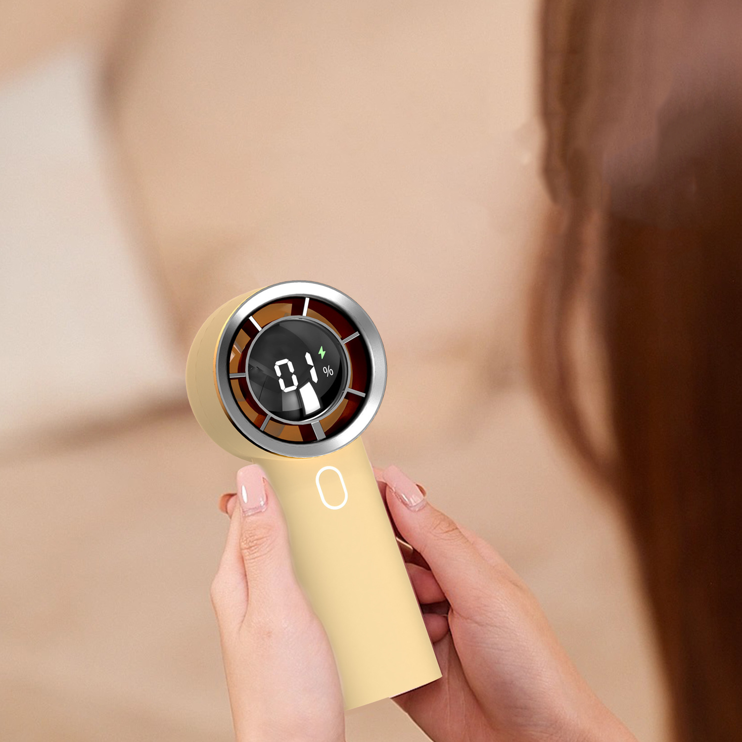 Portable Digital Display Handheld Fan 2
