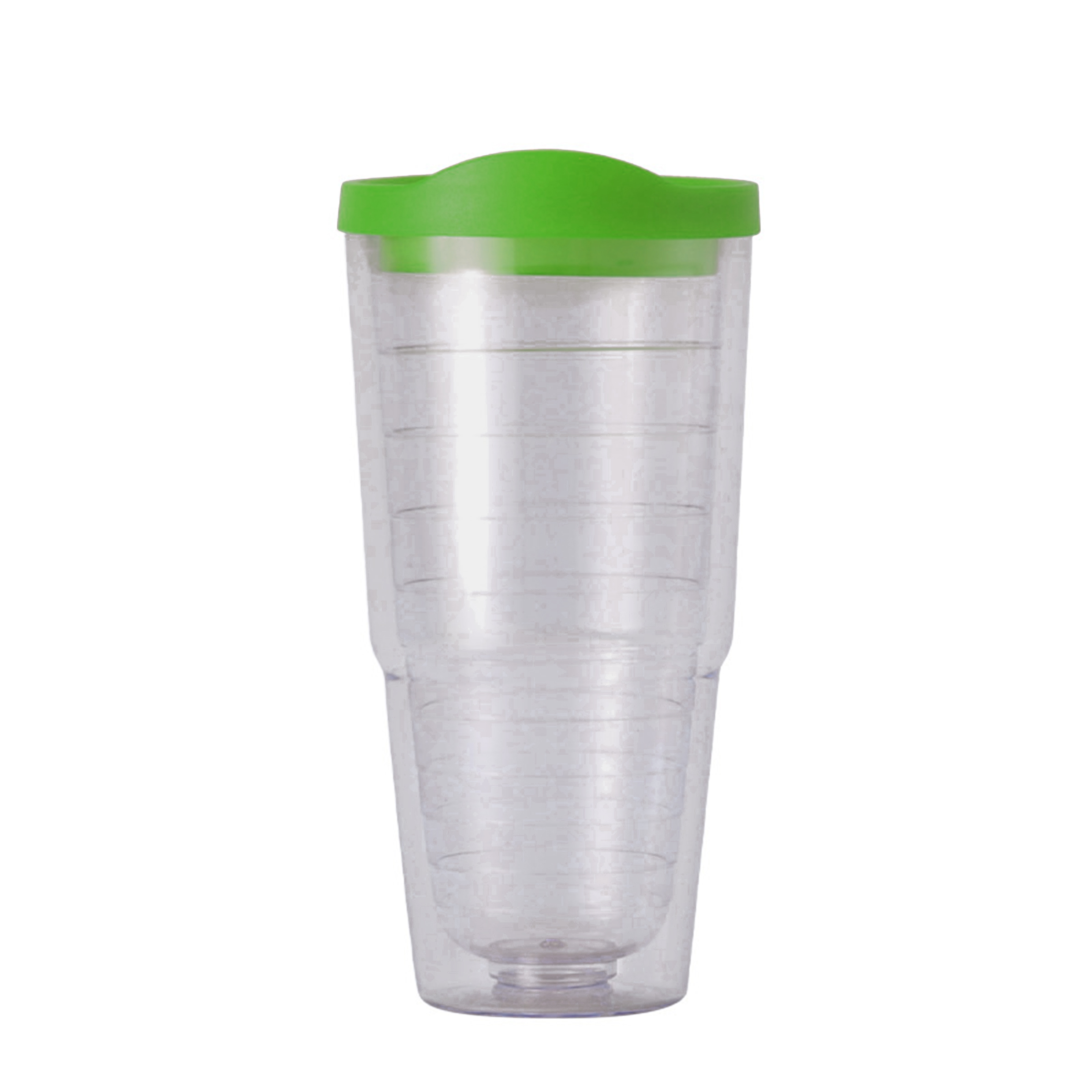 Plastic Double Layer Transparent Threaded Inner Plastic Cup 7