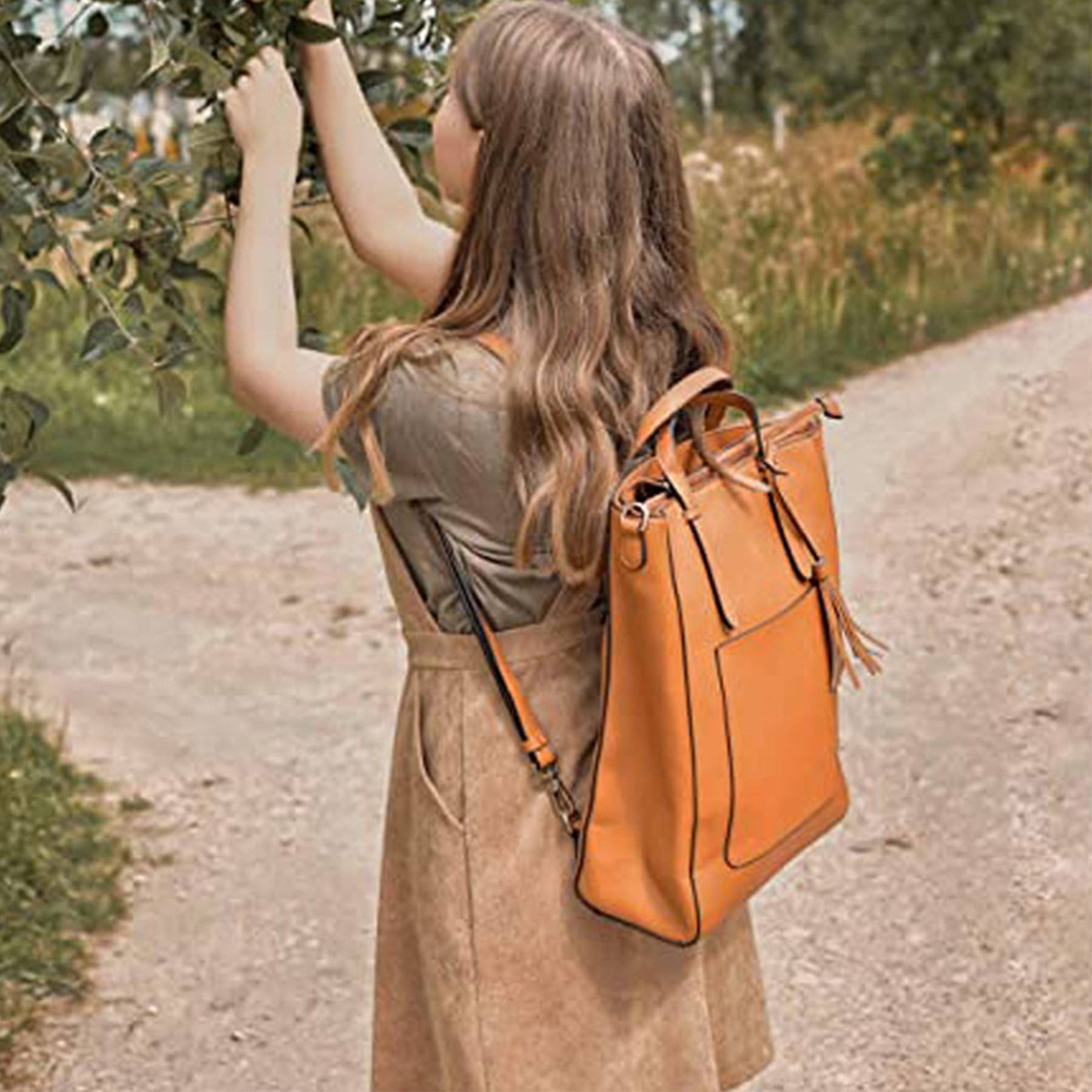 PU Convertible Multifuction Tote Bag 5