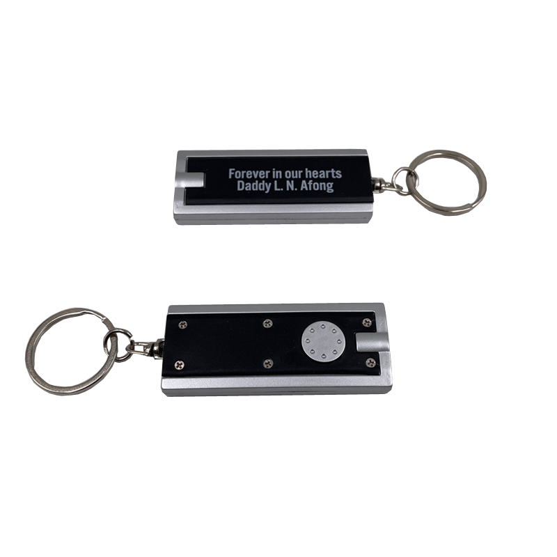 Custom Logo Printed Promotional LED Light Keyring/Key Chain 1