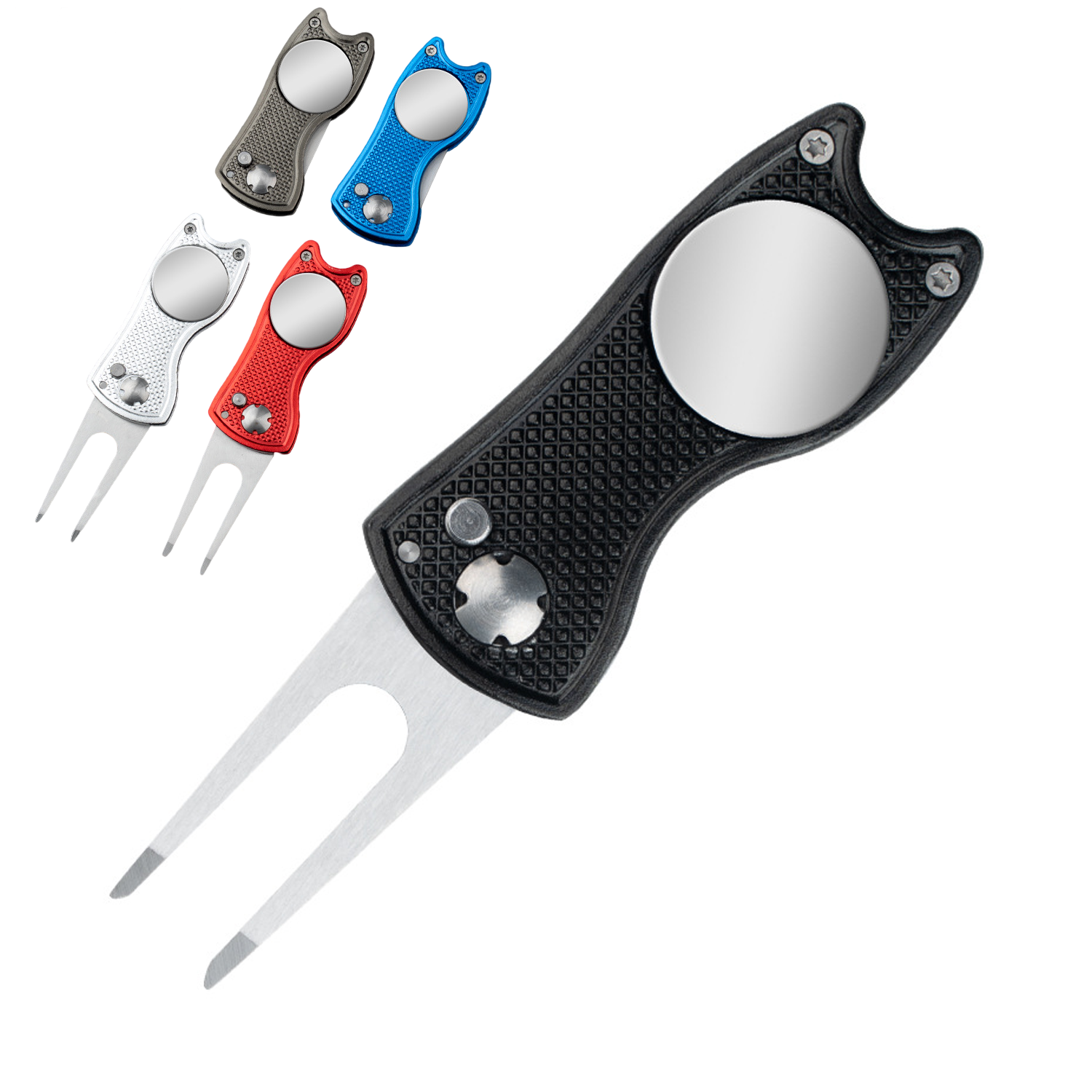 Metal Foldable Golf Divot Tool 2