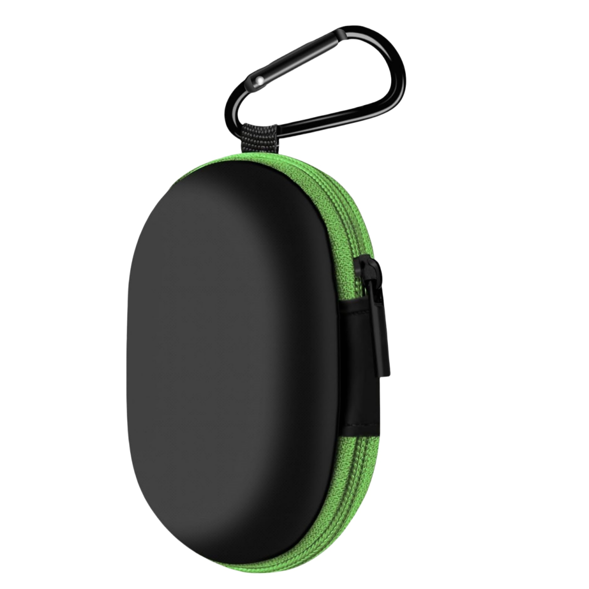 Portable Oval EVA Storage Pouch Bag with Carabiner 2