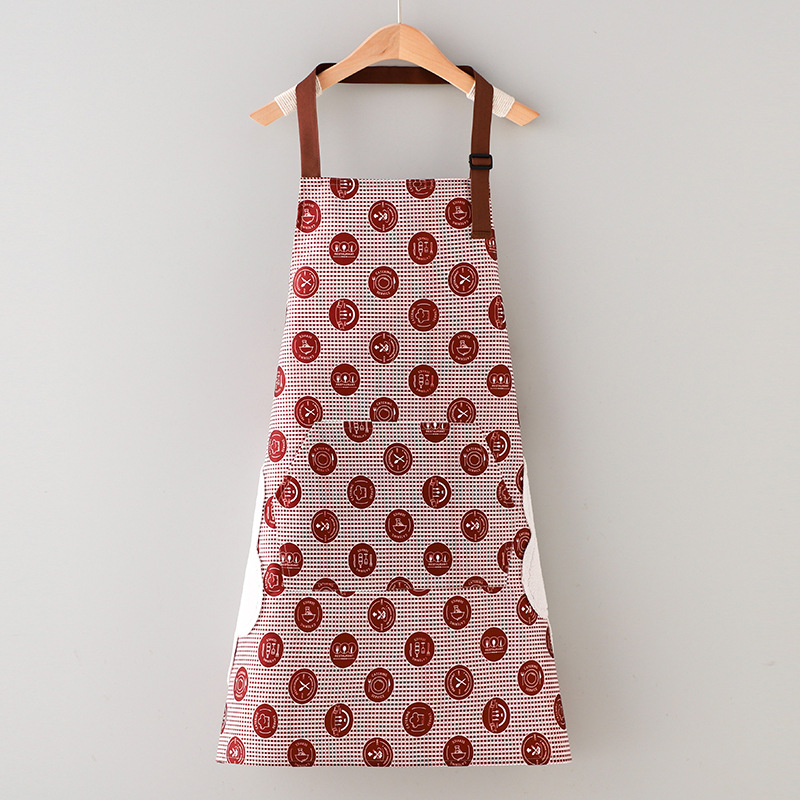 Peach Velvet Apron 5
