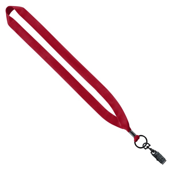 3/4" Polyester Lanyard with Metal Crimp & Bulldog Clip 8