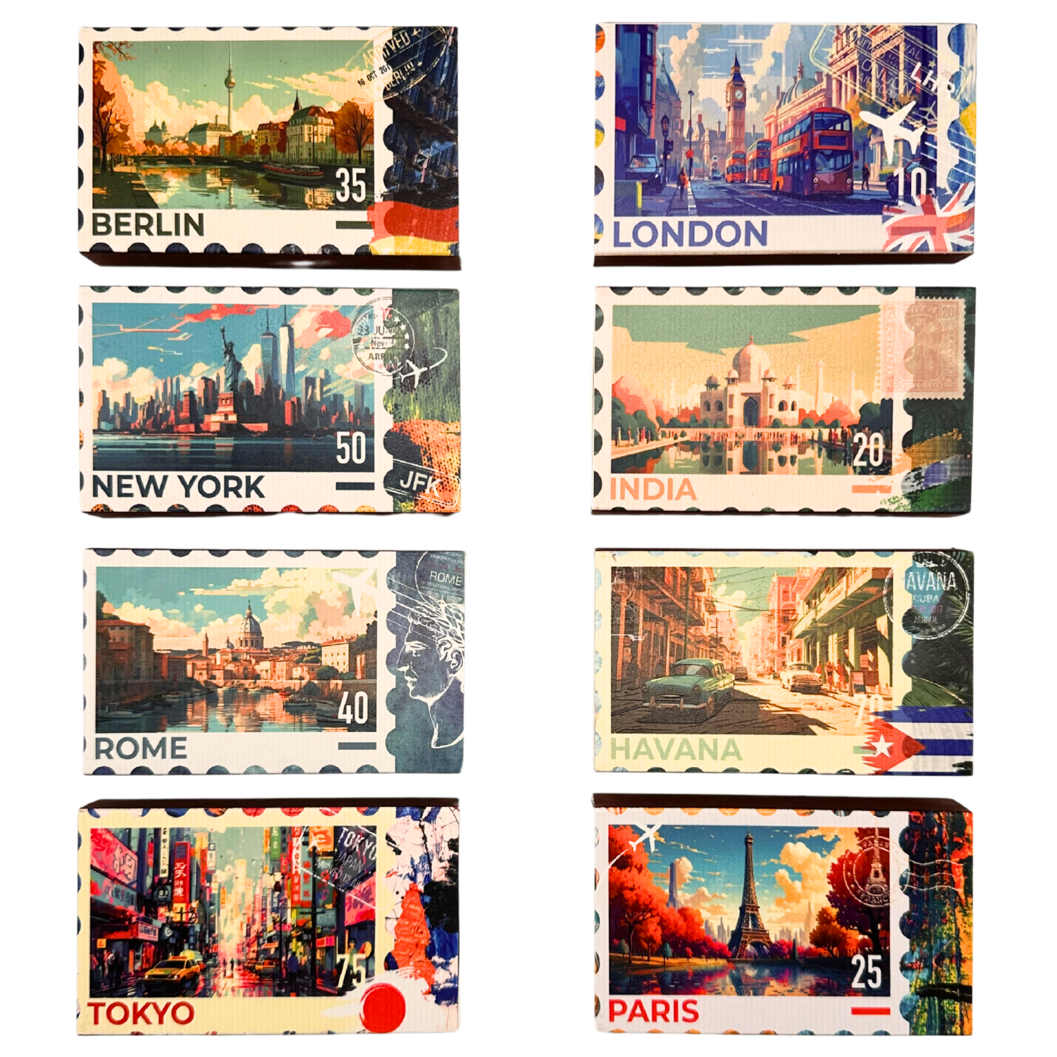 World Travel Series, 4-inch, Candle / Cigar Matchboxes 2
