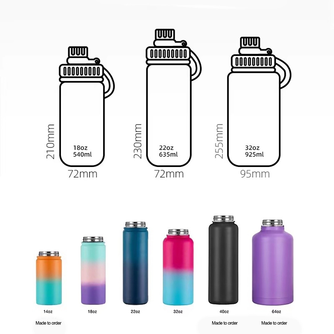 18Oz Rainbow Vacuum Insulated Stainless Steel Water Bottle 3