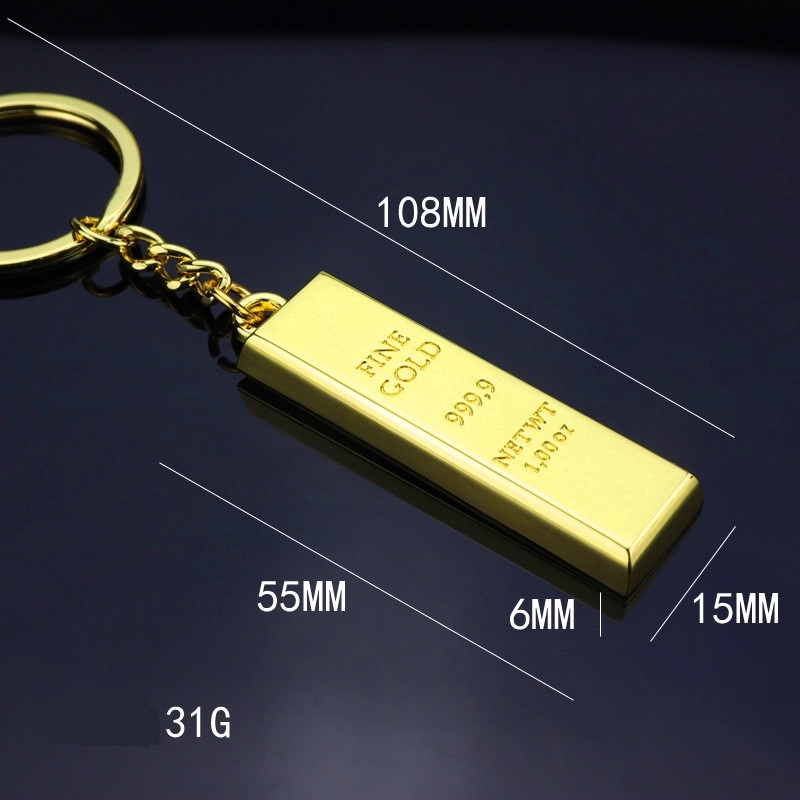 Gold bullion keychain 2