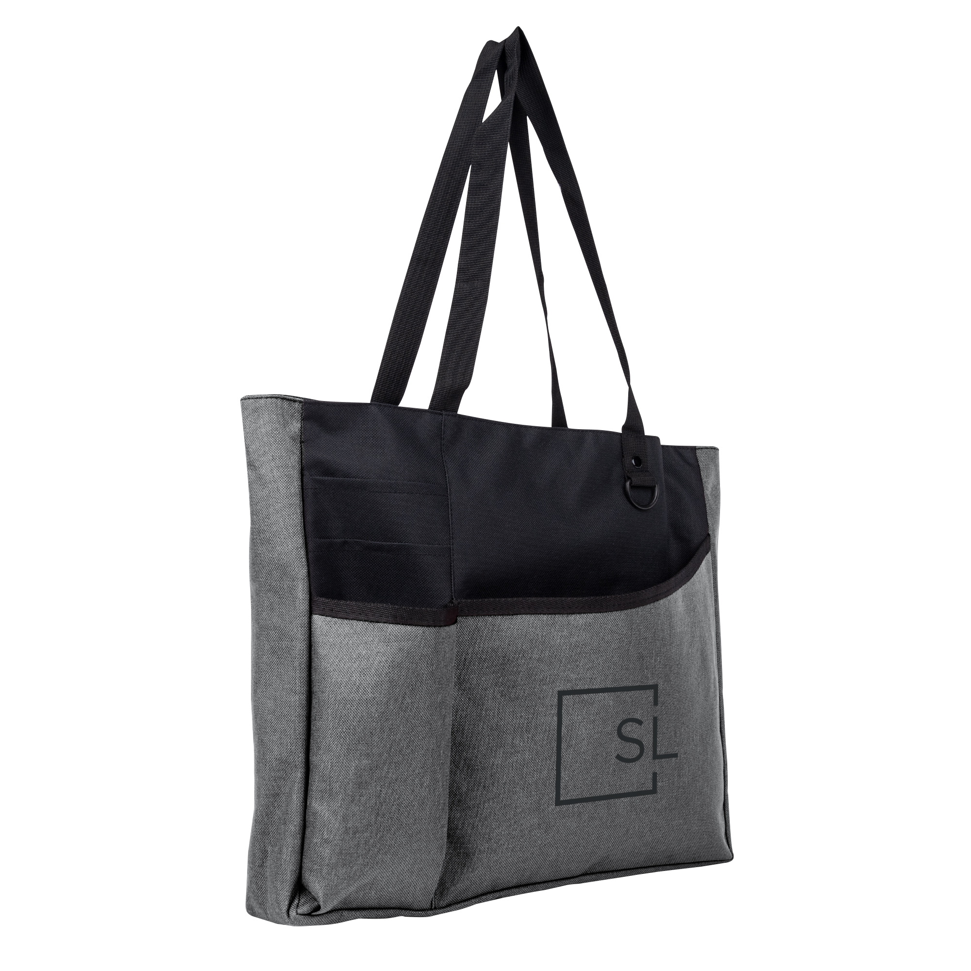 Delegate Heathered Tote Bag, custom tote bag with logo imprint 7