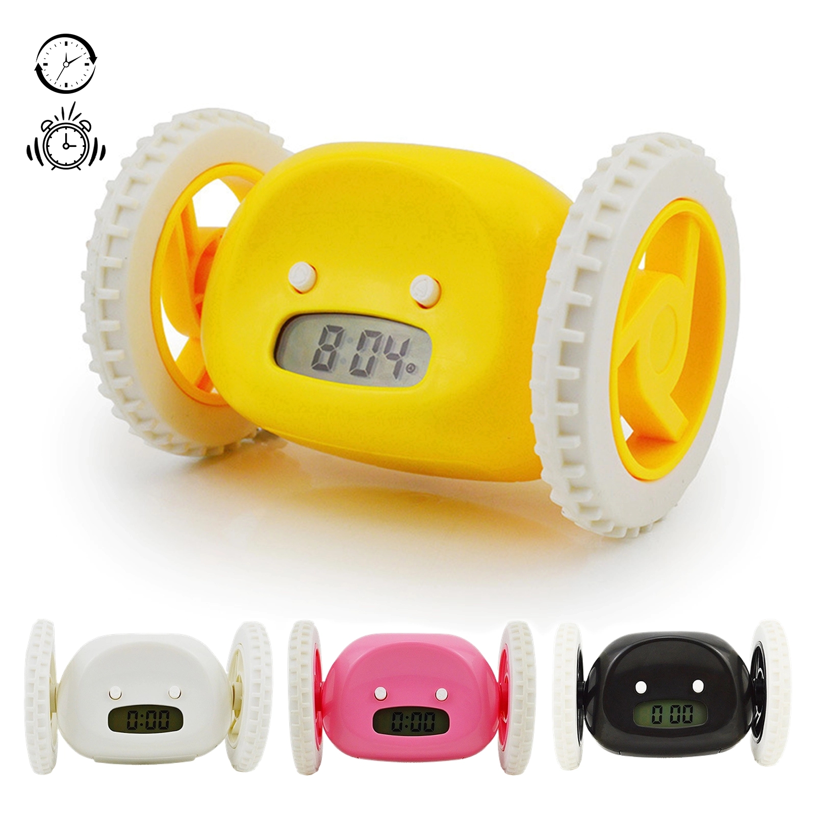 Alarm Clock On Wheels 2