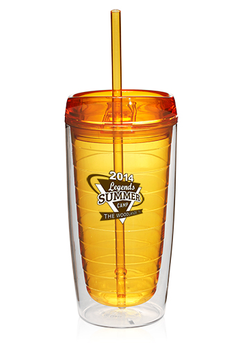16 oz. Double Wall Tumblers with Straw 19