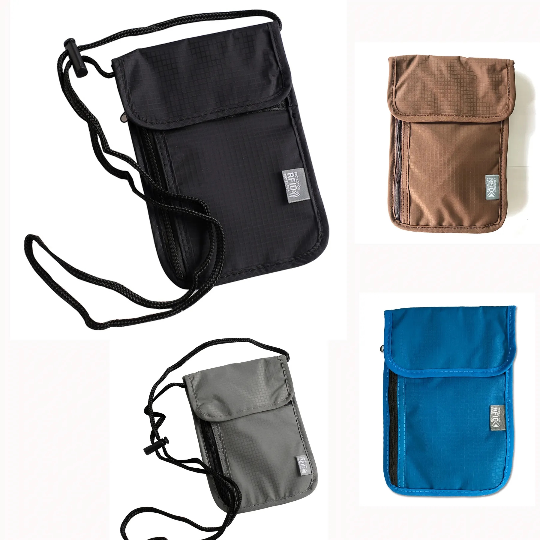 RFID Blocking Neck Travel Wallet 2