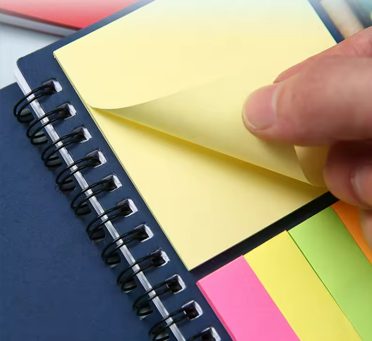 Notebook with sticky notes and pen 3