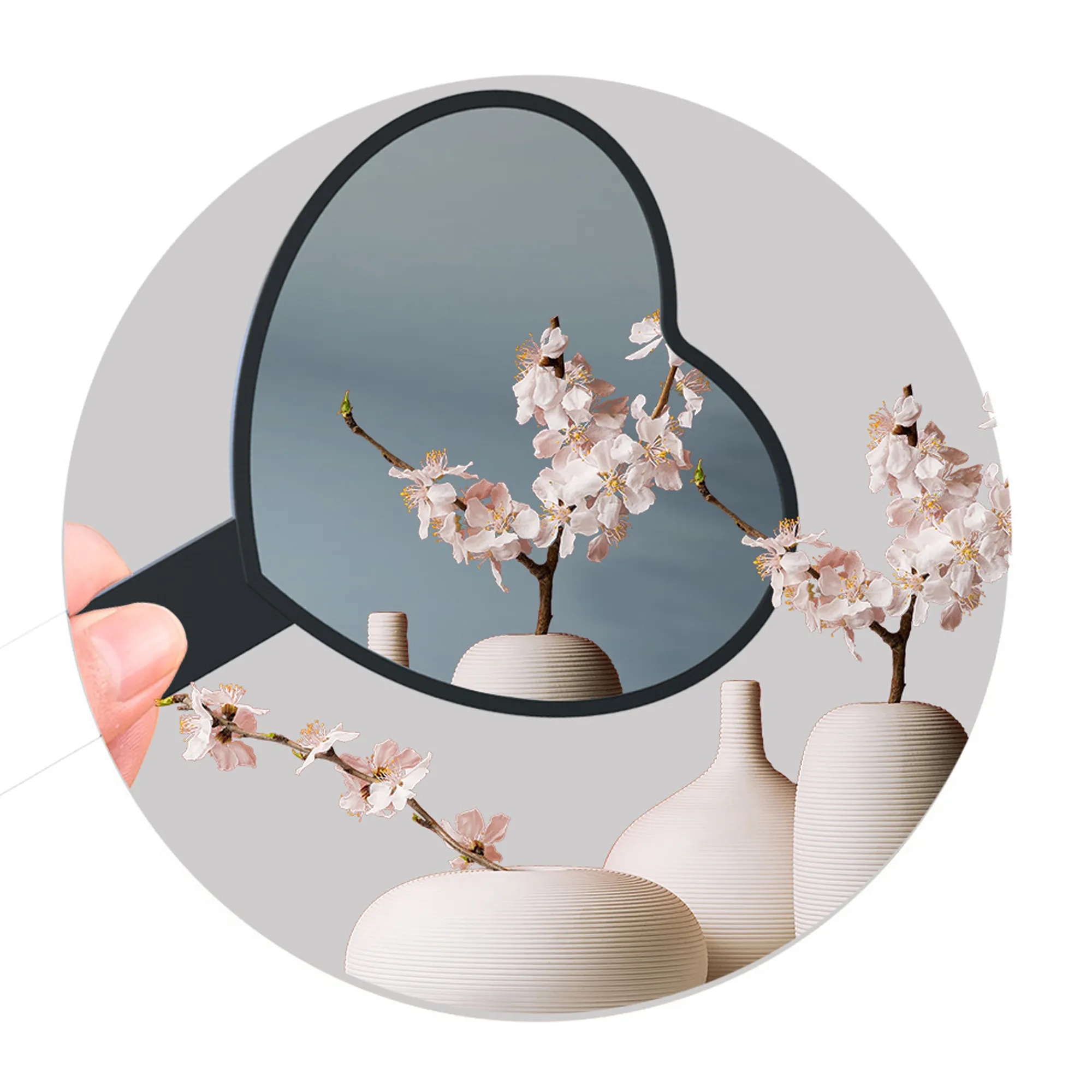 Elegant Portable Heart Vanity Mirror 3