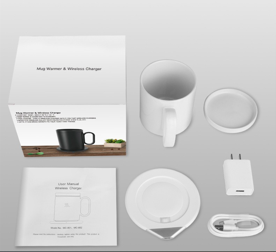 2 in 1 Smart Coffee Mug Warmer with Wireless Charger 3