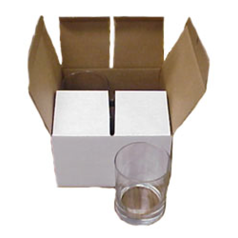 4 Piece White Gift Box 7 25" x 4 5" x 7 25" Inserted