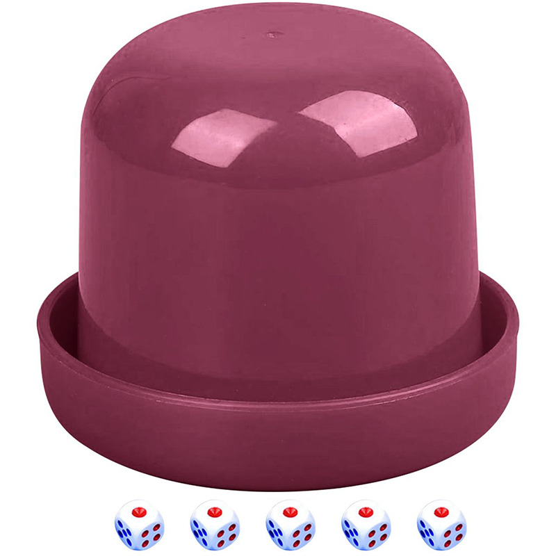 Plastic Game Dice Cup Shaker With Dice 2