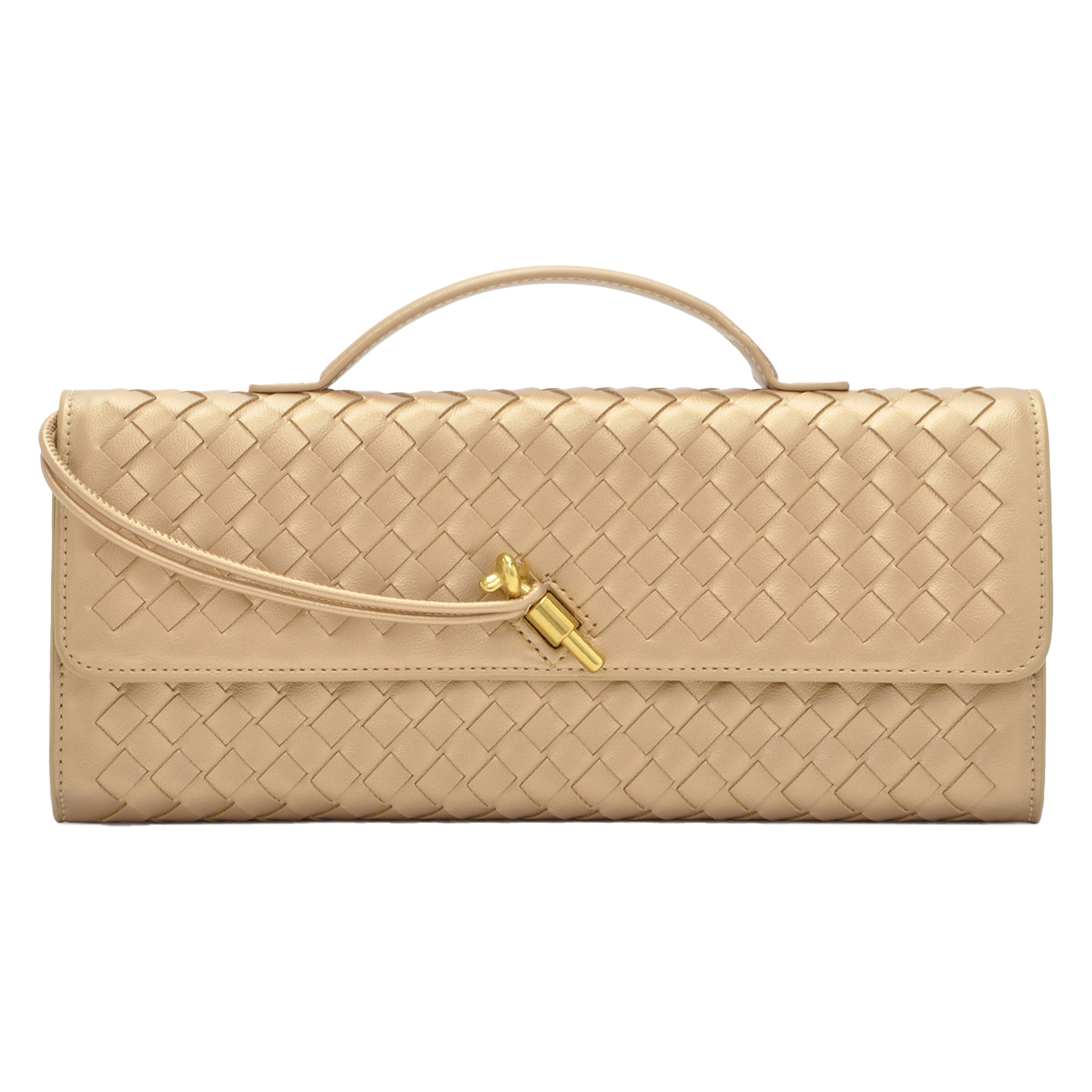 Pu Fashion Woven Hand-Held Diagonal Cross Bag 16