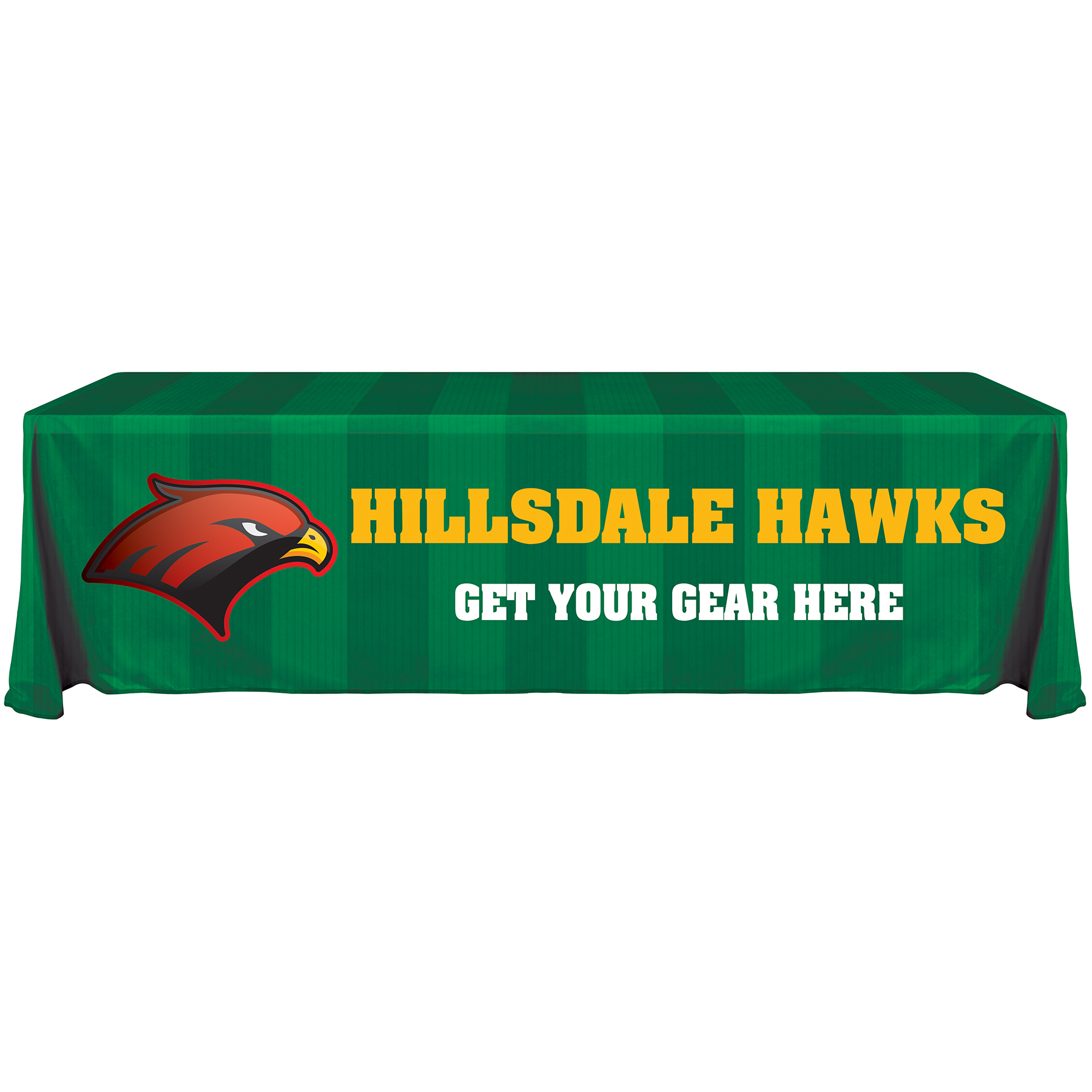8' Knit Polyester Custom Throw Style Table Cover 5