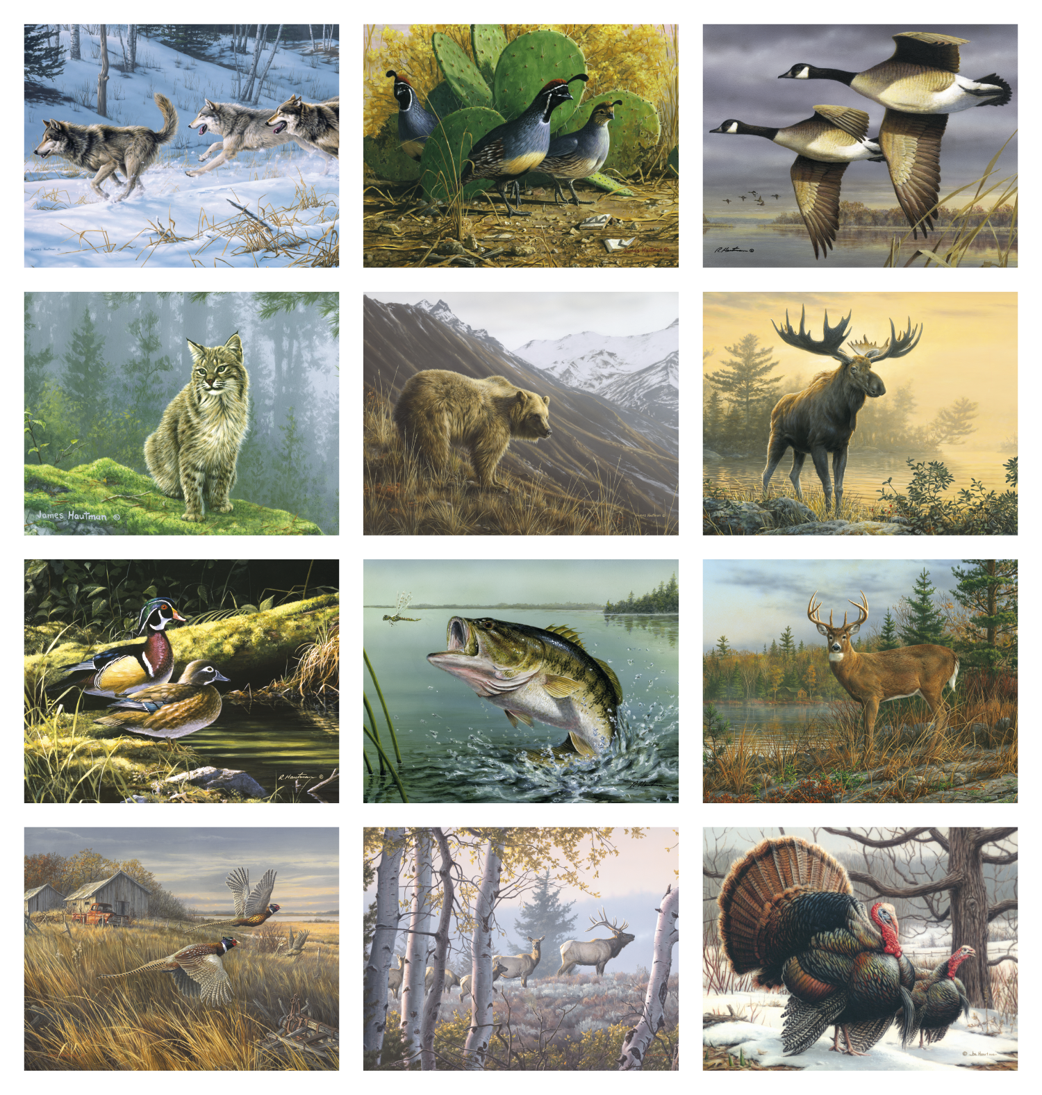 Triumph® Calendars Wildlife Art by the Hautman Brothers Calendar 3