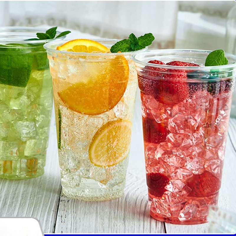 24 oz Clear Plastic Cups 3