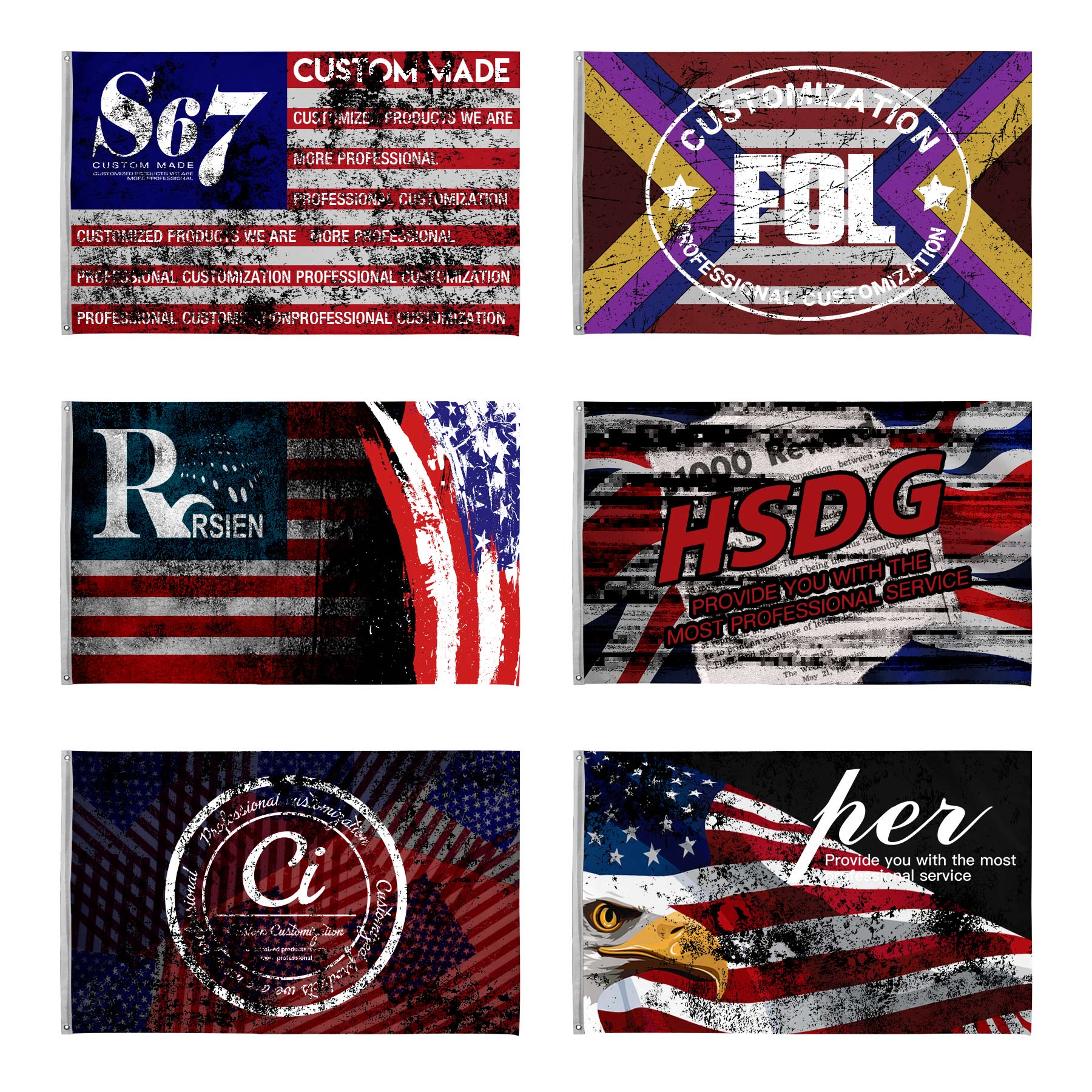 3' x 5' Double Sided Digitally Printed Polyester Flags 2