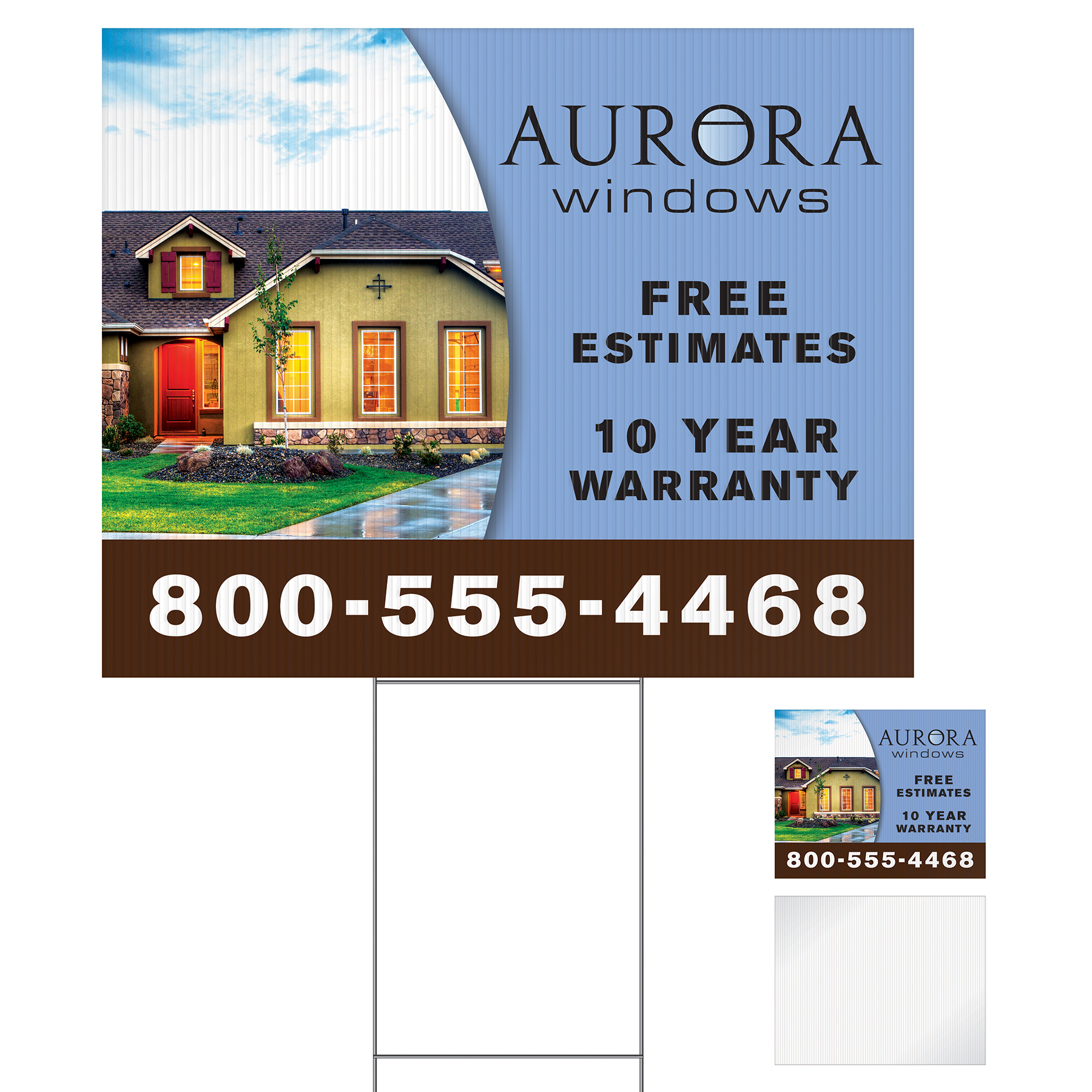 Large Corrugated Yard Sign - Full Color - 1 Side 7