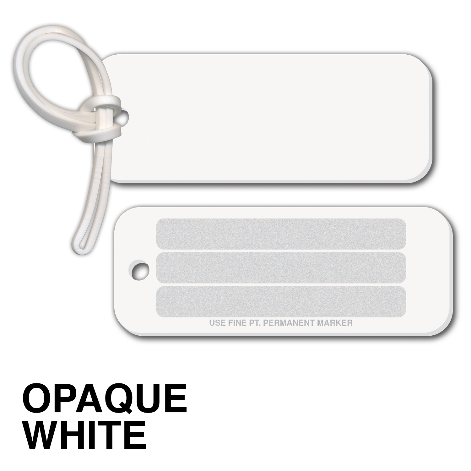 Rectangle w/Round Corners Bag & Luggage Tag - Full Color 1