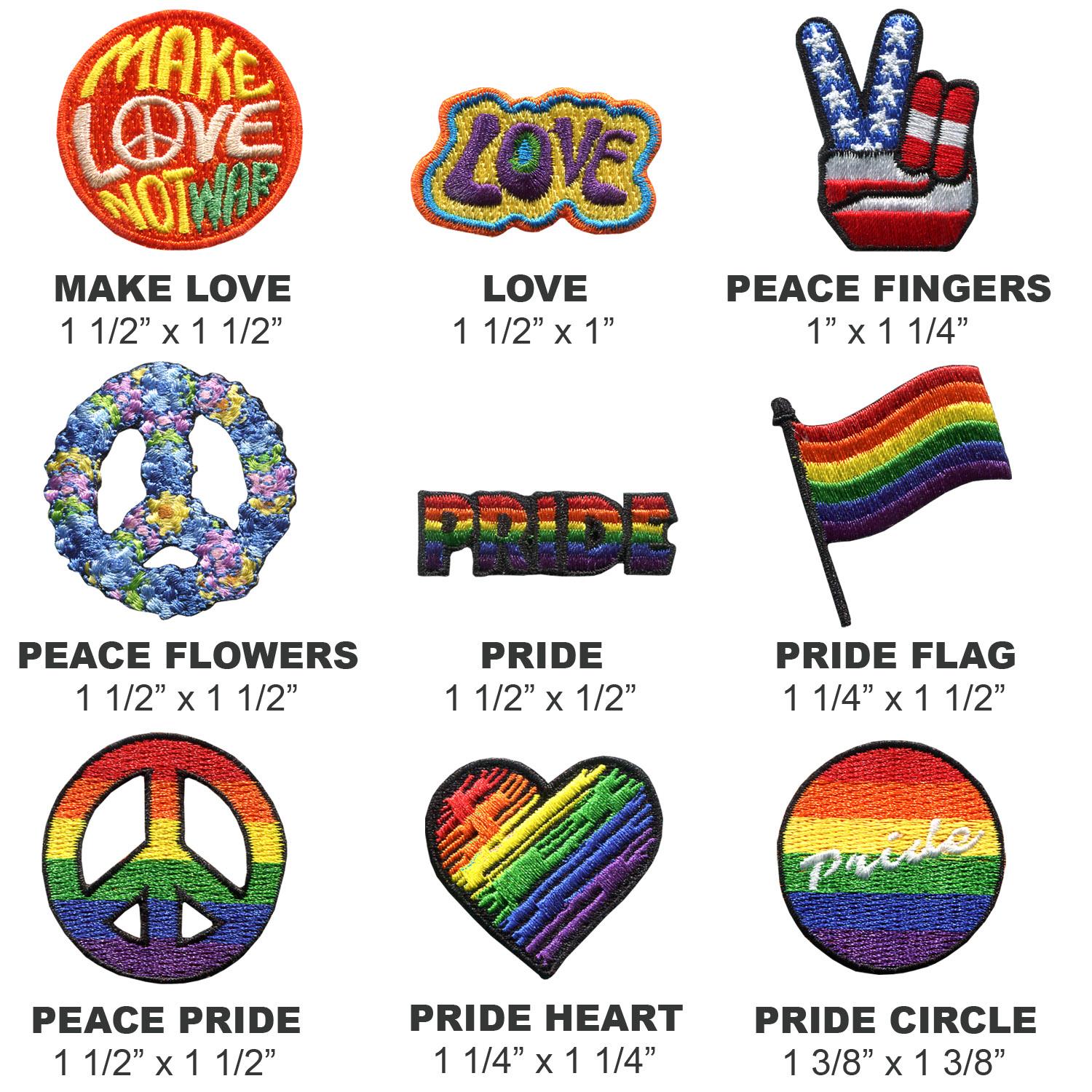 Stock Embroidered Stickers 2