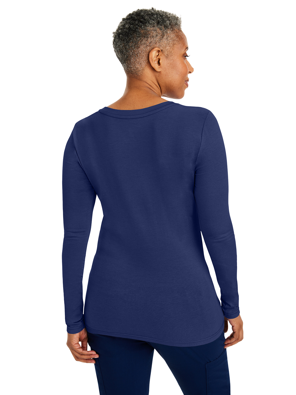 Healing Hands - HH Knits - Women's Pocketless Melissa Long Sleeve Underscrub Tee 9
