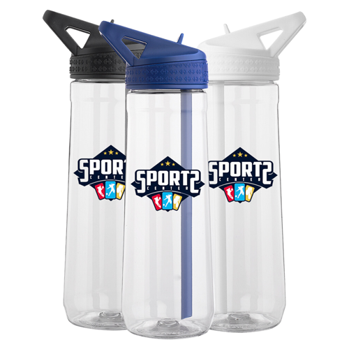 Gym Plastic Water Bottle - Sip Straw, 30 oz. 8
