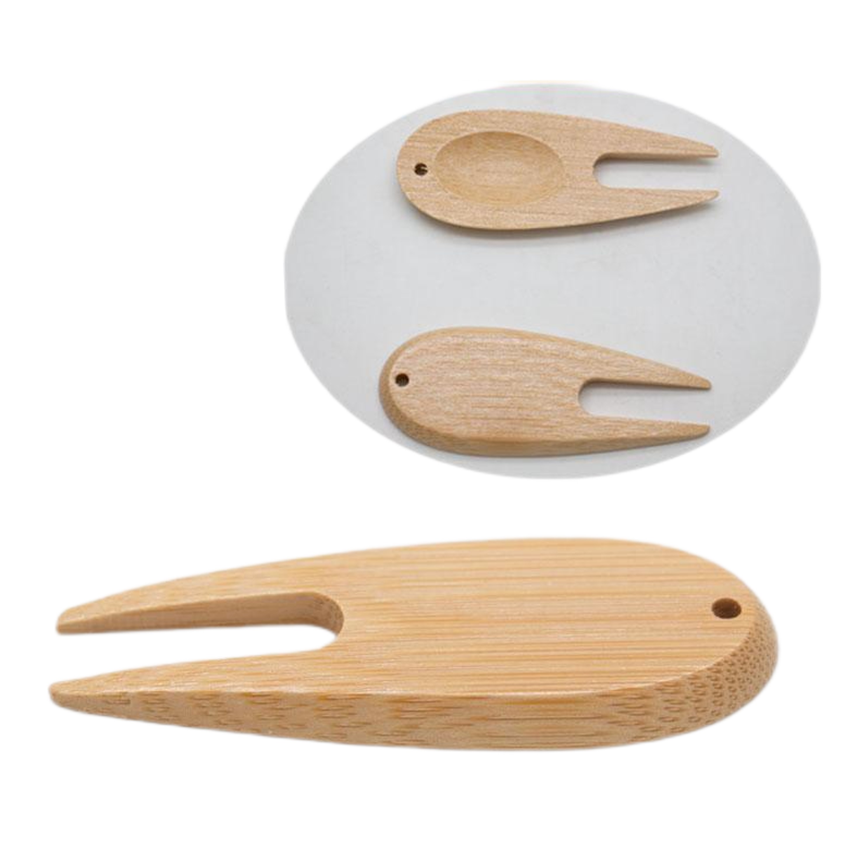 Full-color Digital Bamboo Golf Divot Tool 4