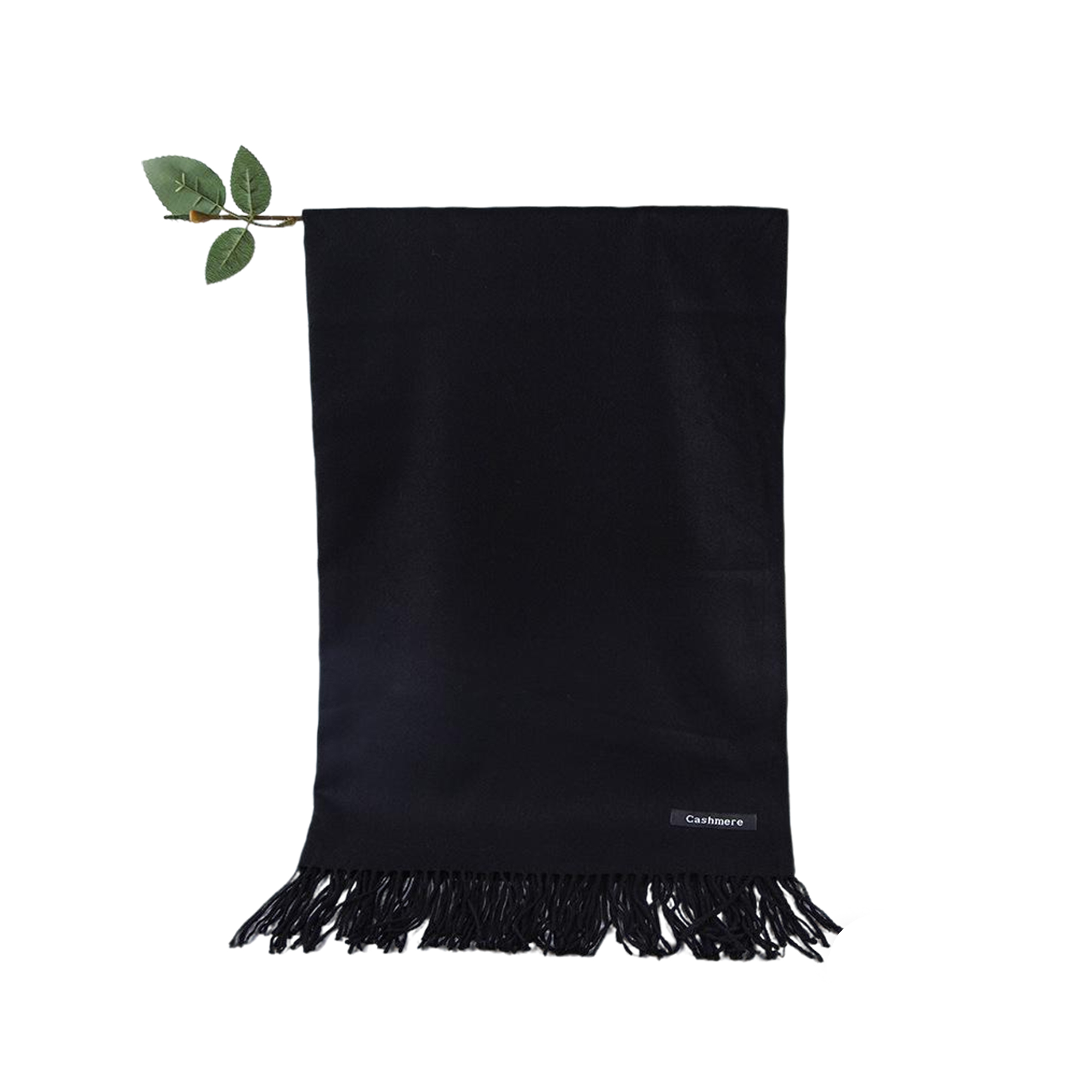 Soft Imitation Cashmere Woven Scarf With Fringe 71" By 28" 20