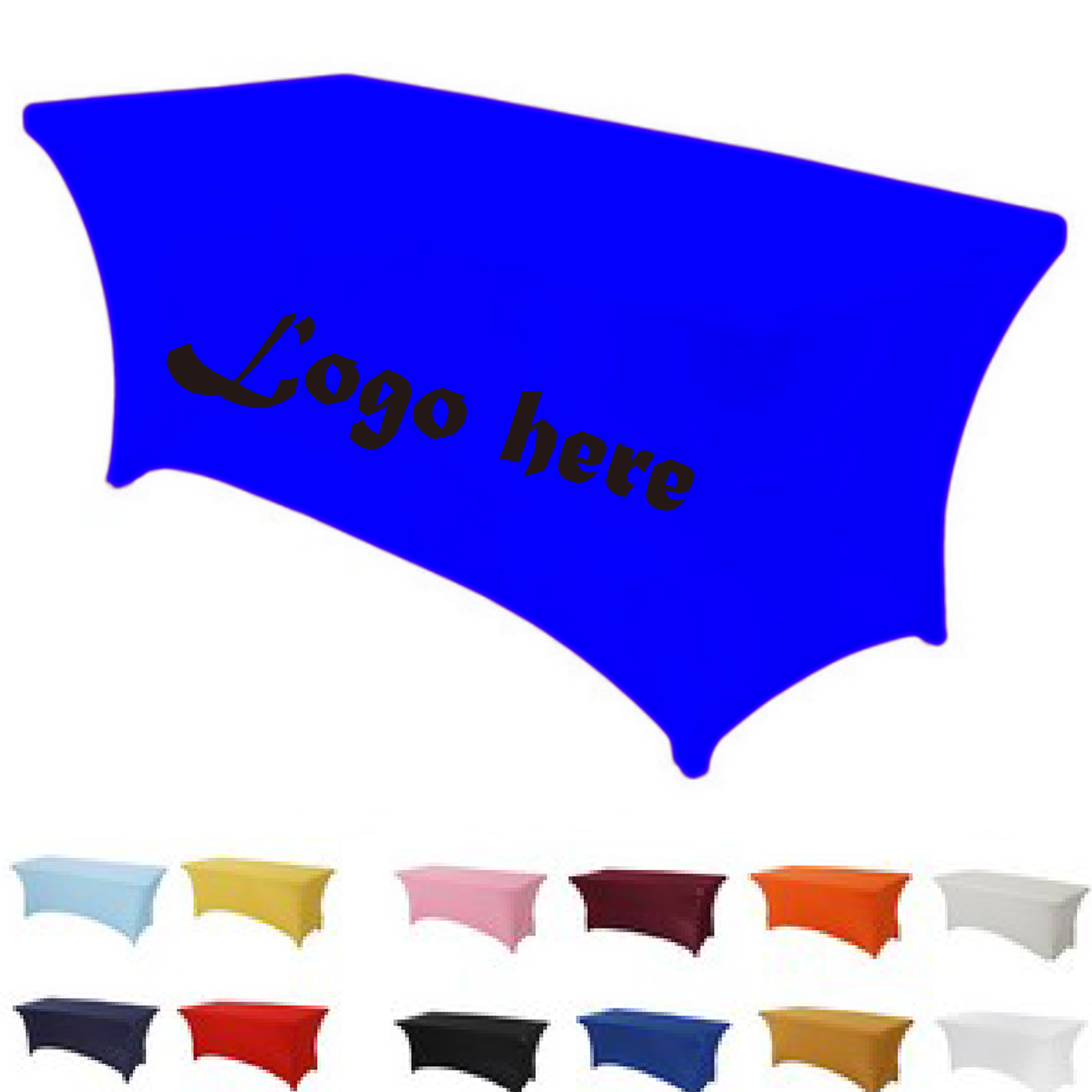 MOQ 1 Premium 6' Full Color Dye Sublimation Stretch Table Cover 2