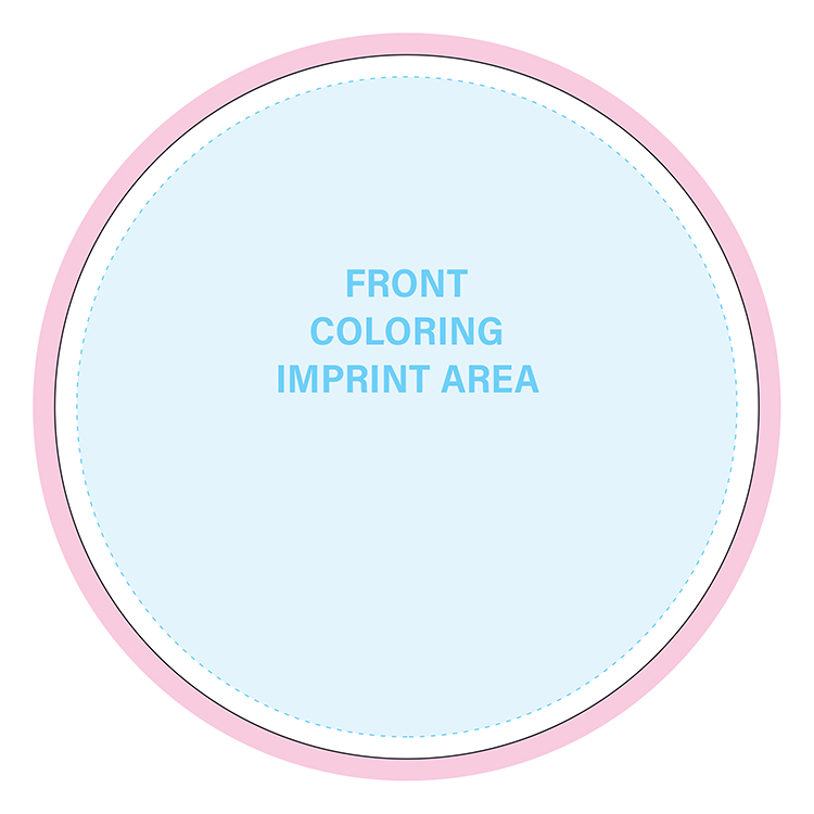 HAND FANS - Coloring Fan, Round Shape 3