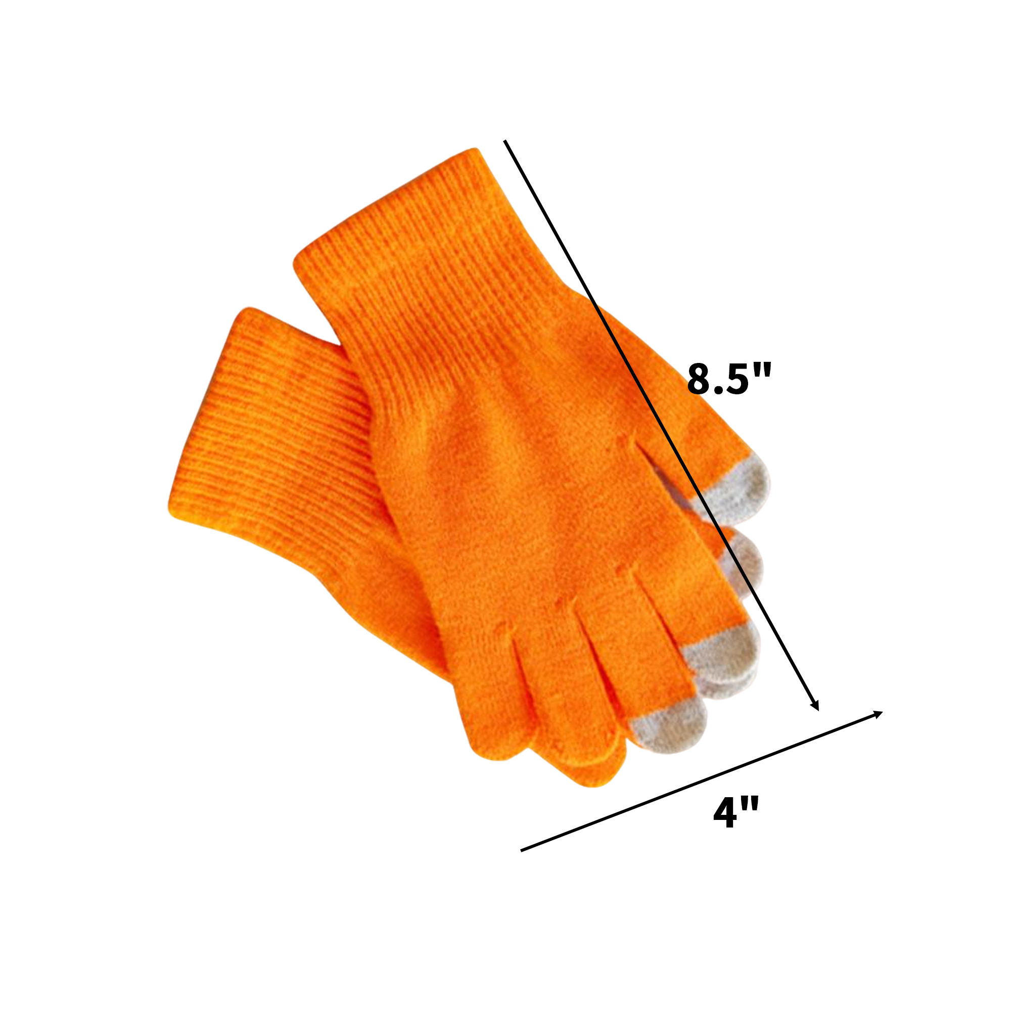 Acrylic Touch Screen Winter Gloves Three Finger Design 7
