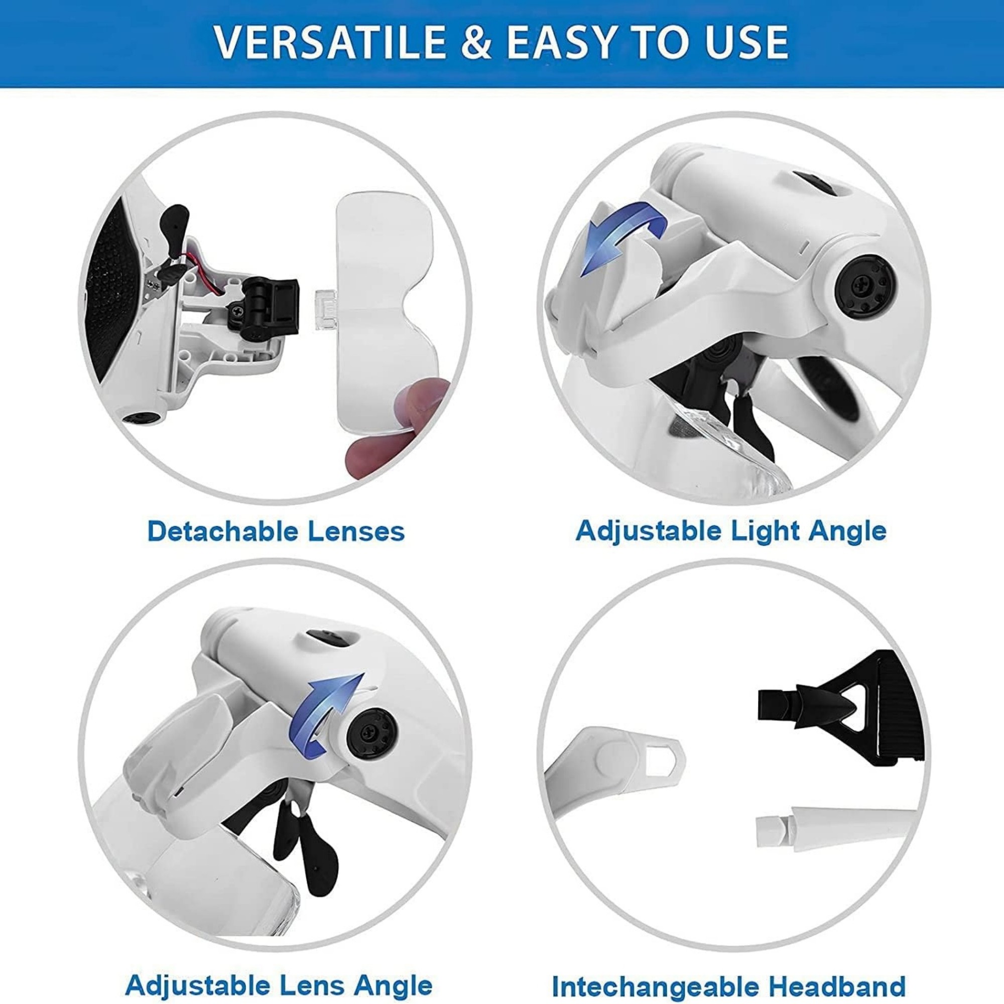 Headset Magnifier With Light 3