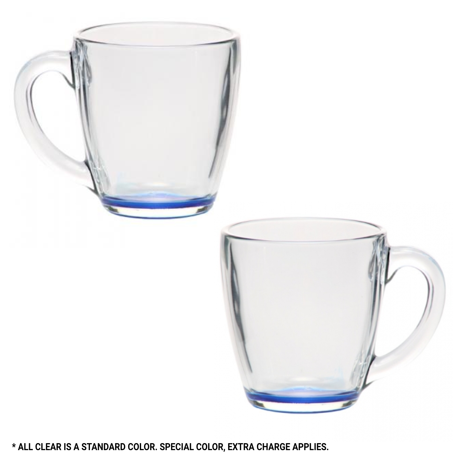 Clear Elegant Tapered Glass Mug, 15.5 oz. 2